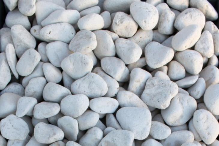 Белая галька галтовка (20-40 мм.)  купить в Лисках от производителя, без посредников